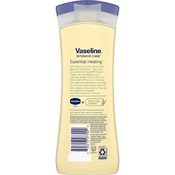 Vaseline Essential Healing Temel Bakım Vücut Losyonu 295ML - Resim 2