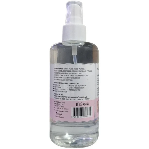 Rosense Rosewater 200ML - Resim 3