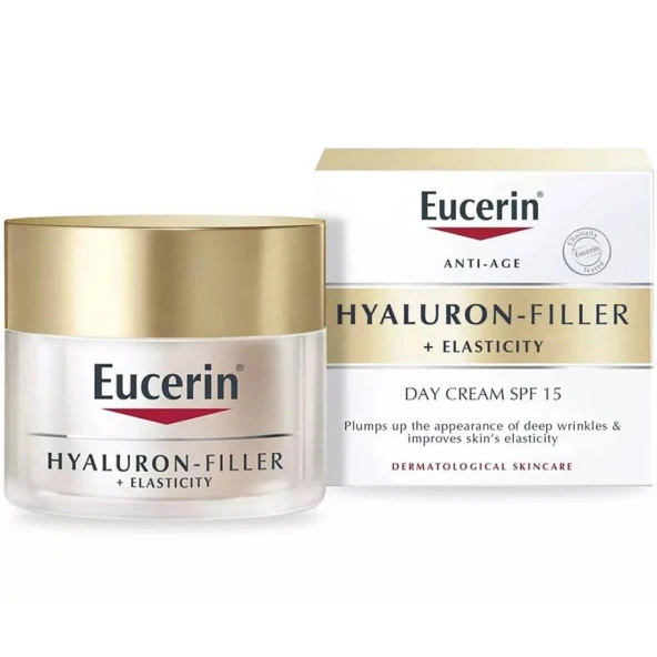 Eucerin Hyaluron-Filler + Elasticity SPF15 Gündüz Kremi 50ML ürün görseli 1