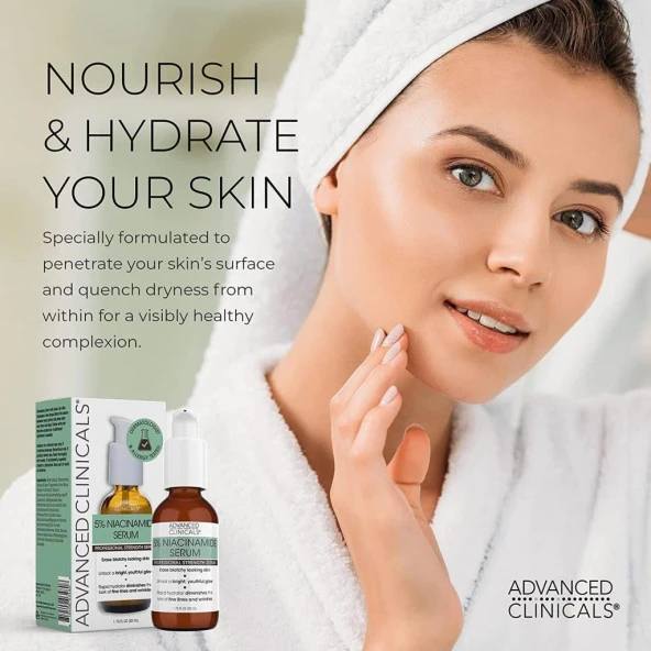 Advanced Clinicals 5% Niacinamide Serum 52ML - Resim 4
