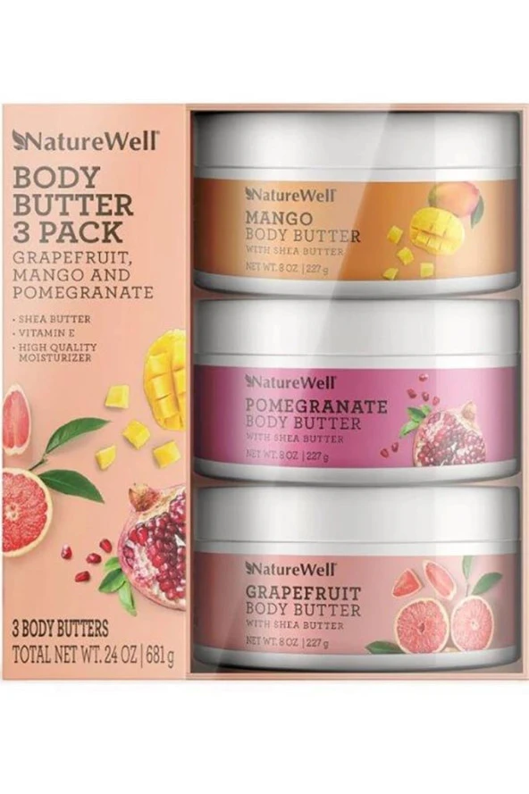 Nature Well Vücut Bakım Yağı 3lü Paket ürün görseli 1