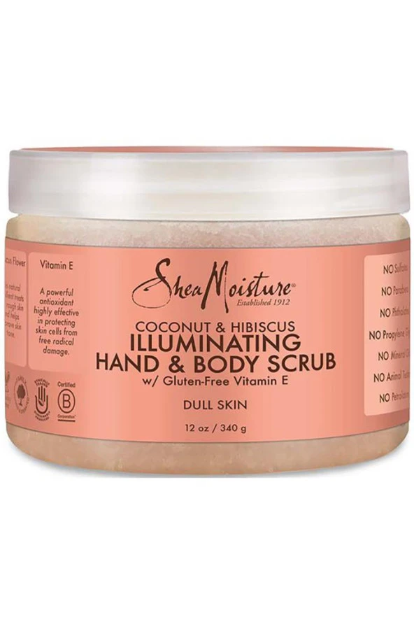Shea Moisture Coconut & Hibiscus Aydınlatıcı El ve Vücut Peelingi 340GR ürün görseli 1
