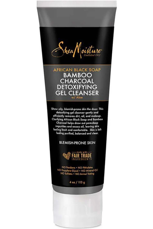 Shea Moisture Afrika Siyah Sabunu ve Bambu Kömürü Detoks Jel Temizleyici 113GR ürün görseli 1