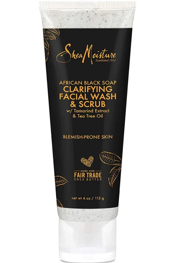 Shea Moisture Afrika Siyah Sabunu Yüz Yıkama ve Peeling 113GR ürün görseli 1