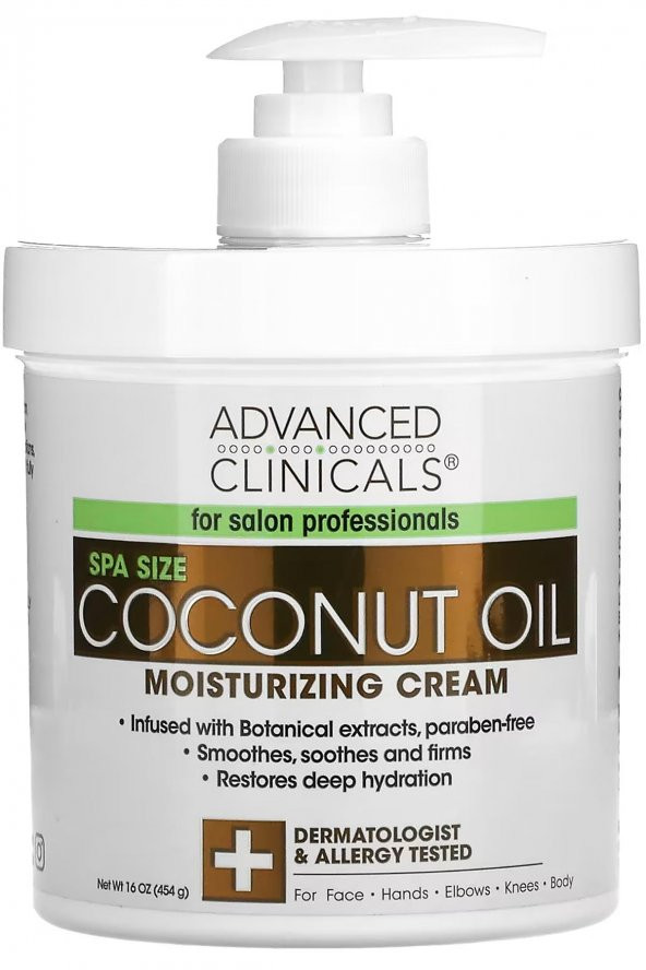Advanced Clinicals Hindistan Cevizi Yağı Yüz ve Vücut Kremi 454GR ürün görseli 1