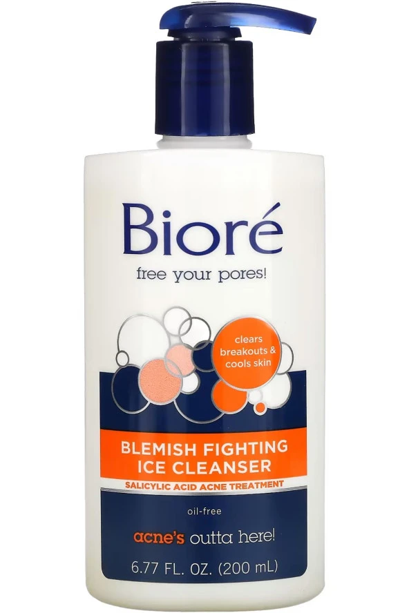 Biore Leke ve Akne Karşıtı Yağsız Yüz Temizleme Jeli 200ML ürün görseli 1