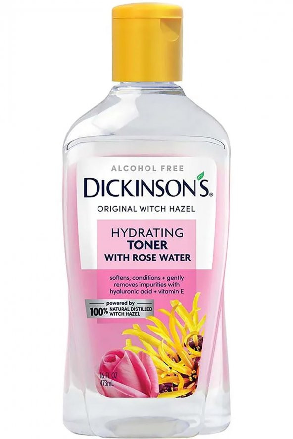Dickinsons Witch Hazel Gül Suyu İçeren Nemlendirici Tonik 473ML ürün görseli 1