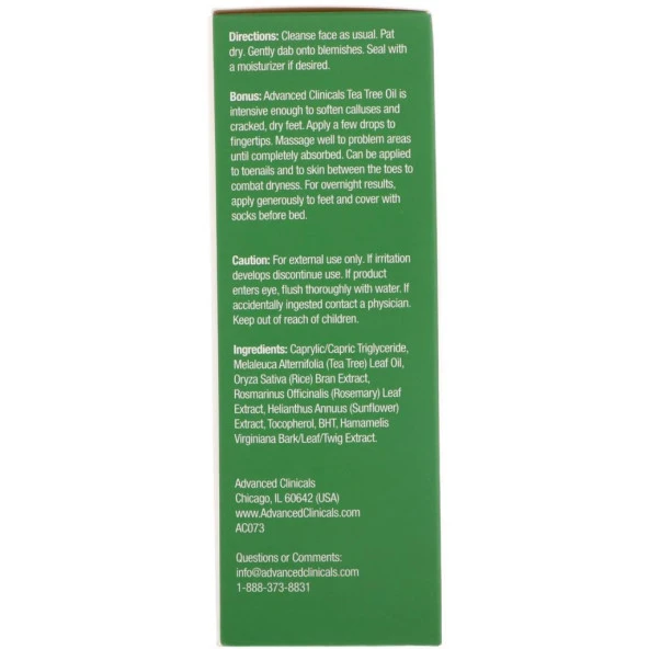 Advanced Clinicals Tea Tree Oil Serum 53ML - Resim 4