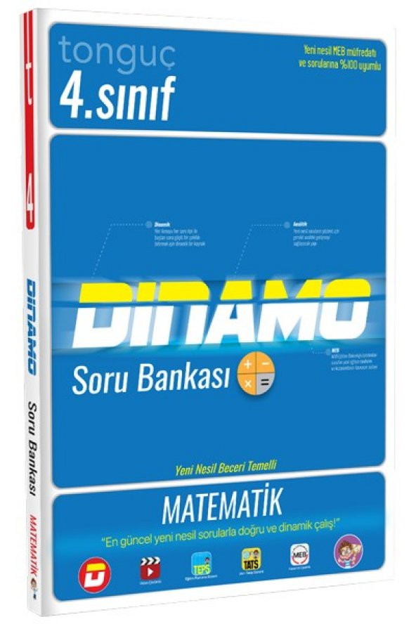 4. Sınıf Matematik Dinamo Soru Bankası - Tonguç Yayınları ürün görseli 1