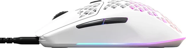 SteelSeries Aerox 3 Snow Kablolu Gaming Mouse - Resim 2