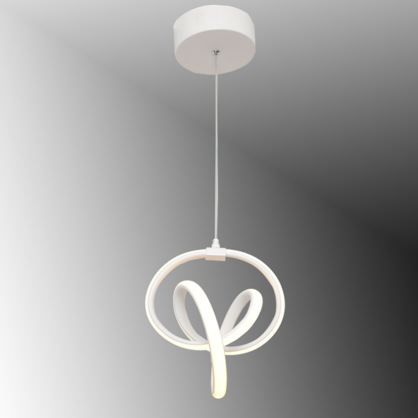 TT Aydınlatma TT317-BY  Stilla Modeli Mat Beyaz Led Avize - Resim 6