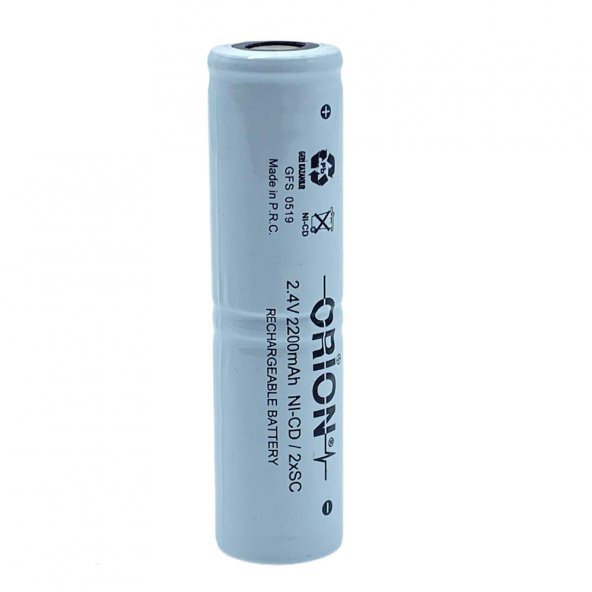 Orion 2.4V Ni-Cd Sc 2200Mah Şarj Edilebilir Pil ürün görseli 1