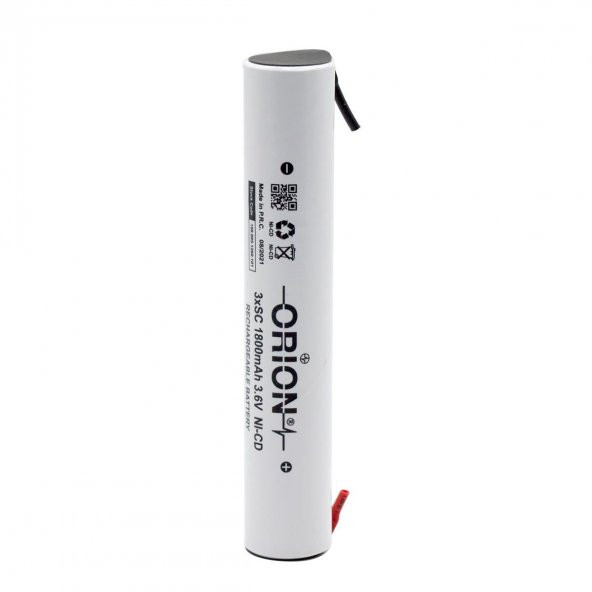 Orion 3.6V Ni-Cd SC 1800mAh Şarj Edilebilir Pil - Ayaklı ürün görseli 1