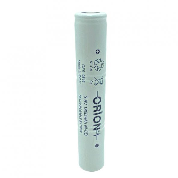 Orion 3.6V Ni-Cd SC 1800mAh Şarj Edilebilir Pil ürün görseli 1