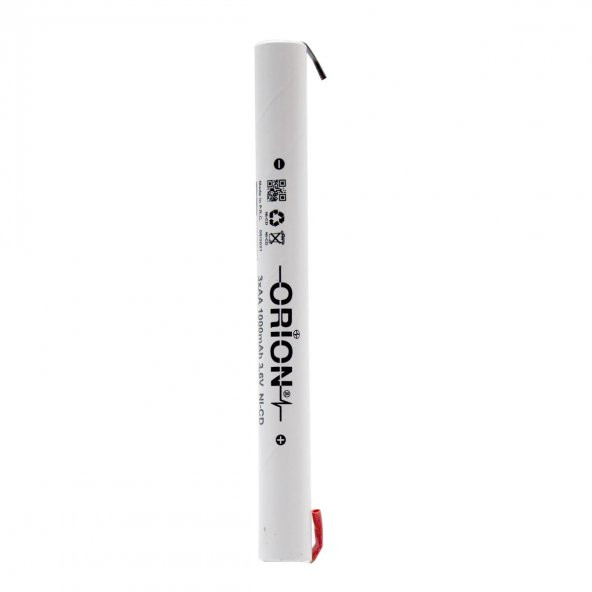 Orion 3.6V Ni-Cd AA 1000mAh Şarj Edilebilir Kalem Pil - Ayaklı ürün görseli 1
