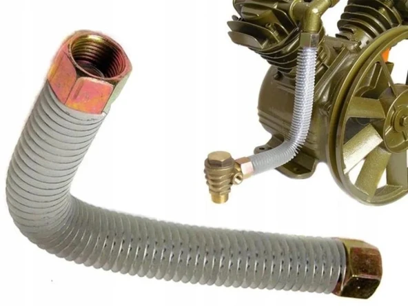 Kompresör Hava Çıkış Borusu Soğutucu Korumalı  25-50Lt -3/8 -10mm ürün görseli 1