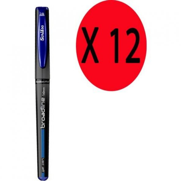 Scrikss Broadline Jel Mürekkepli Kalem 1.0 mm Mavi ürün görseli 1