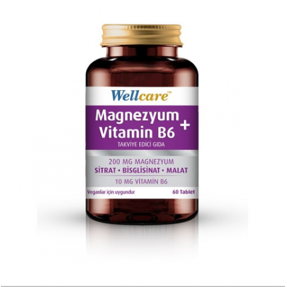 Wellcare Magnezyum + Vitamin B6 60 Tablet ürün görseli 1