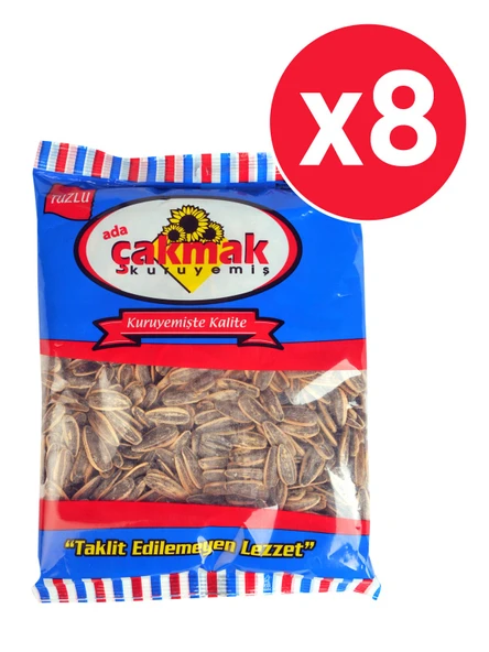 ADA ÇAKMAK KURUYEMİŞ Ayçekirdeği 250 Gr Tuzlu Siyah X 8 Adet ürün görseli 1