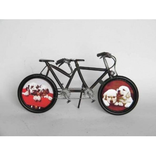 HEDİYELİK › KARIŞIK › Metal Objeler-RD Bike-photo frame Resim çerçevesi-32*9*17 CM. ürün görseli 1