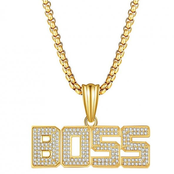 Boss Patron Thug Life Hip Hop Unisex Kolye Zinciri ürün görseli 1