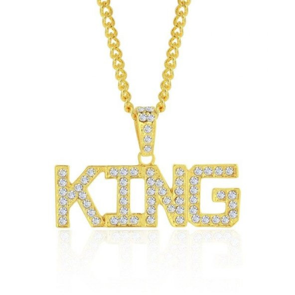 King Kral Hip Hop Thug Life Gangster Unisex Kolye Zinciri ürün görseli 1