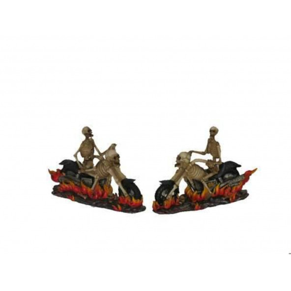 HEDİYELİK › KARIŞIK › İskelet Biblo QQC>>QQC 2Lİ MOTORLU İSKELET-16*5,5*10,5 CM. ürün görseli 1