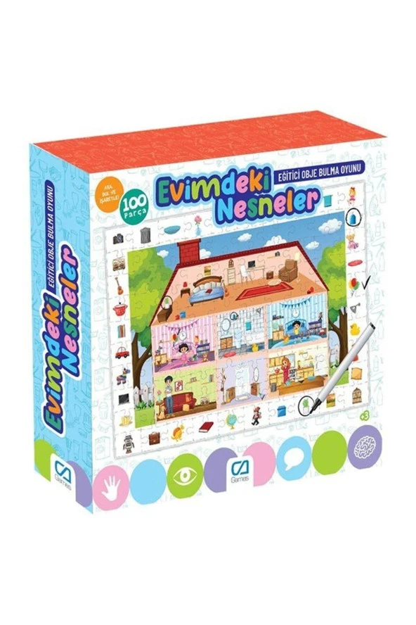 Ca Evimdeki Nesneler 100 Parça Çocuk Puzzle ürün görseli 1
