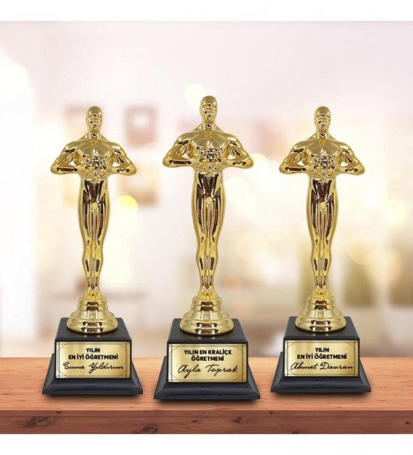 Kişiye Özel Öğretmenler Günü Oscar Ödülü ürün görseli 1