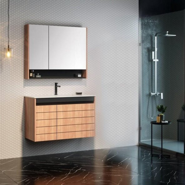 Orka Ricato 80 cm Morgana Kiraz Banyo Dolabı Takımı ürün görseli 1