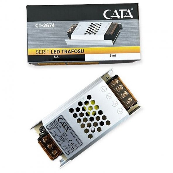12 Volt 5 Amper Slim Kasa Güç Kaynağı Ct-2674 ürün görseli 1