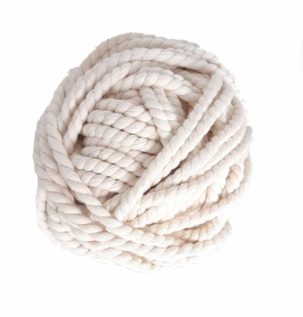 Angel Çanta Aksesuar 5 Mm 20 Metre 2 Büküm Makrome Salıncak İpi ürün görseli 1