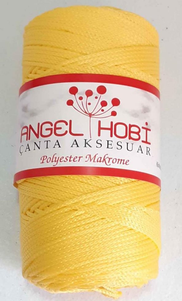 Angel Çanta Aksesuar Sarı Renk Polyester Makrome ürün görseli 1