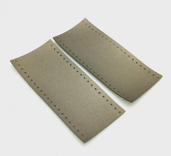 Angel Çanta Aksesuar Suni Deri Tutma Sapı Parlak Gri Simit Sap 17x7.5 Cm ürün görseli 1