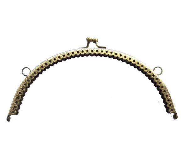Angel Çanta Aksesuar Oval Cüzdan Klipsi 20 Cm Antik Renk ürün görseli 1