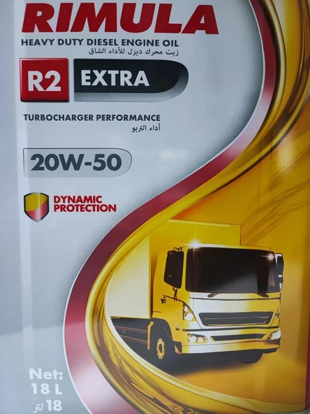 SHELL RİMULA R2 EXTRA 20W-50 18 Litre - Resim 4