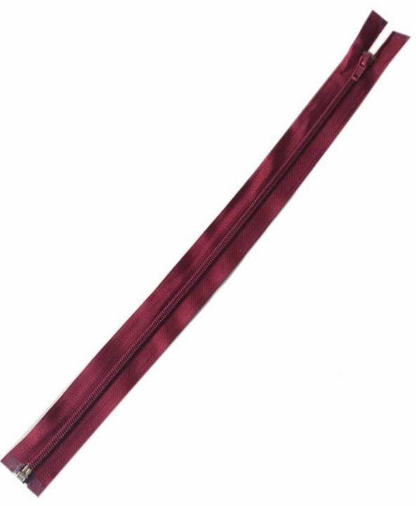 Angel Çanta Aksesuar Koyu Bordo Renk 40 Cm Plastik Diş Fermuar Fd8 ürün görseli 1