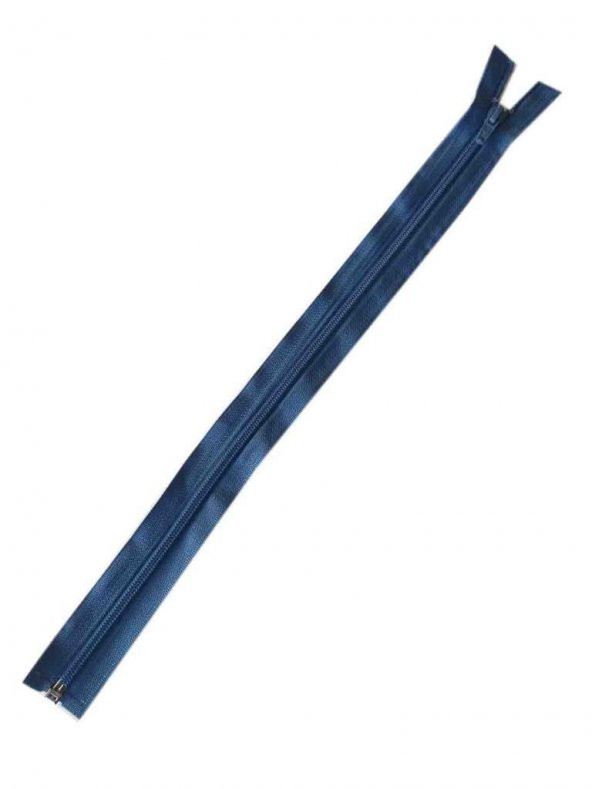 Angel Çanta Aksesuar Petrol Mavi Renk 40 Cm Plastik Diş Fermuar Fd4 ürün görseli 1