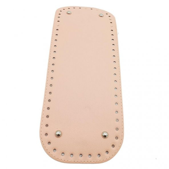 Angel Çanta Aksesuar Suni Deri Pudra Renk 32X12 cm Dikdörtgen Çanta Tabanı ürün görseli 1