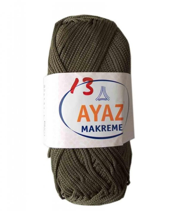 Angel Çanta Aksesuar 100 Gram Polyester Makrome No:13 Haki ürün görseli 1