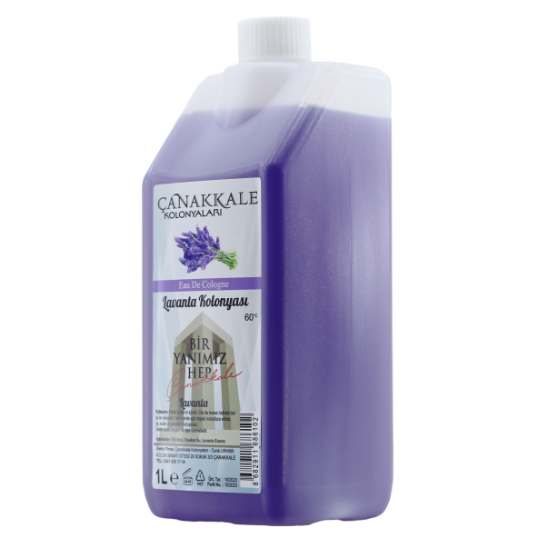 Lavanta Kolonyası -1 Litre - (BİDON) Korumalı Kapak - Yeni Model ürün görseli 1