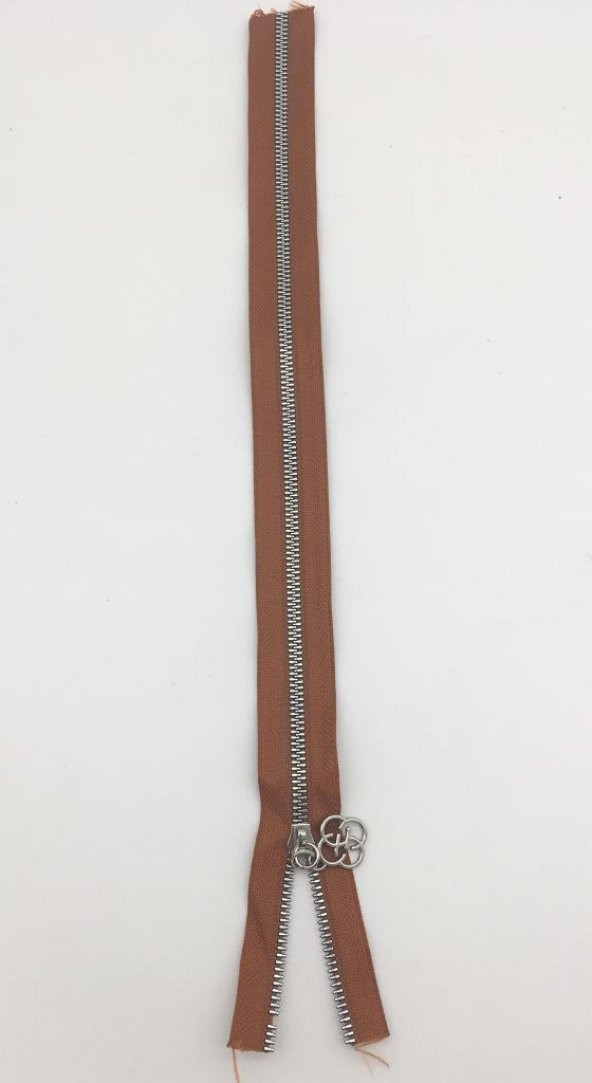 Angel Çanta Aksesuar Başlıklı Fermuar 40 Cm Gümüş Metal Taba ürün görseli 1