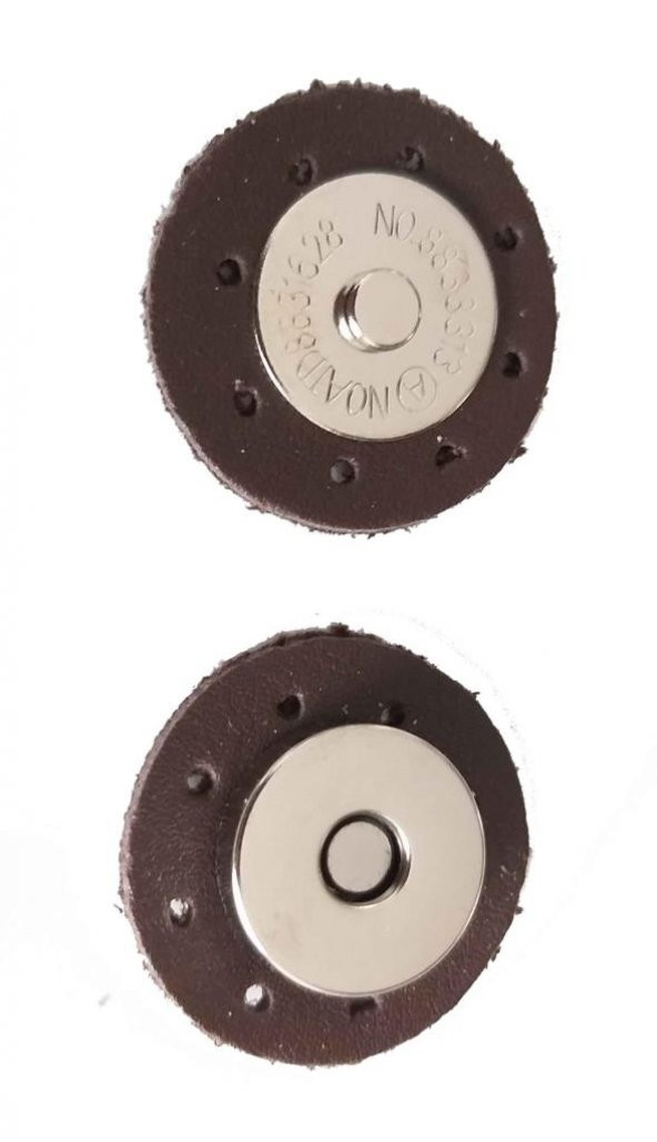 Angel Çanta Aksesuar Suni Derili Mıknatıs Koyu Kahve ürün görseli 1