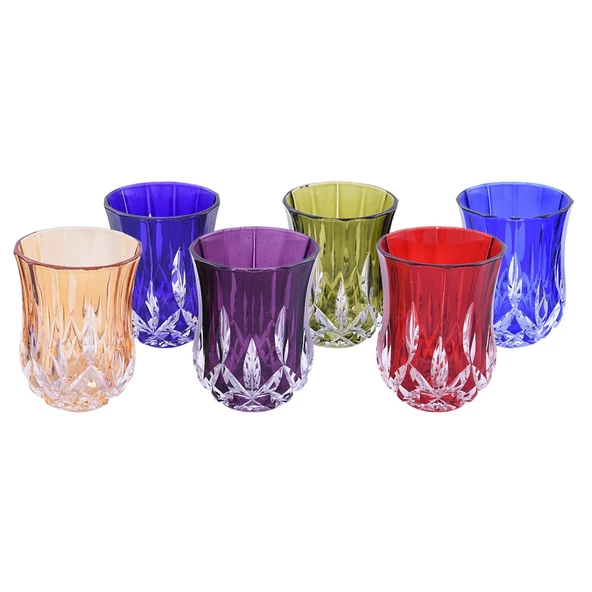Decorium Likör Bardağı 6 Prc Crıstallıne 6 Renk M03602 ürün görseli 1