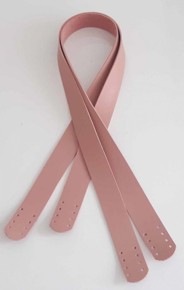 Angel Çanta Aksesuar 70X2.5 Cm, Pudra Renk  Suni Deri Çanta Sapı ürün görseli 1