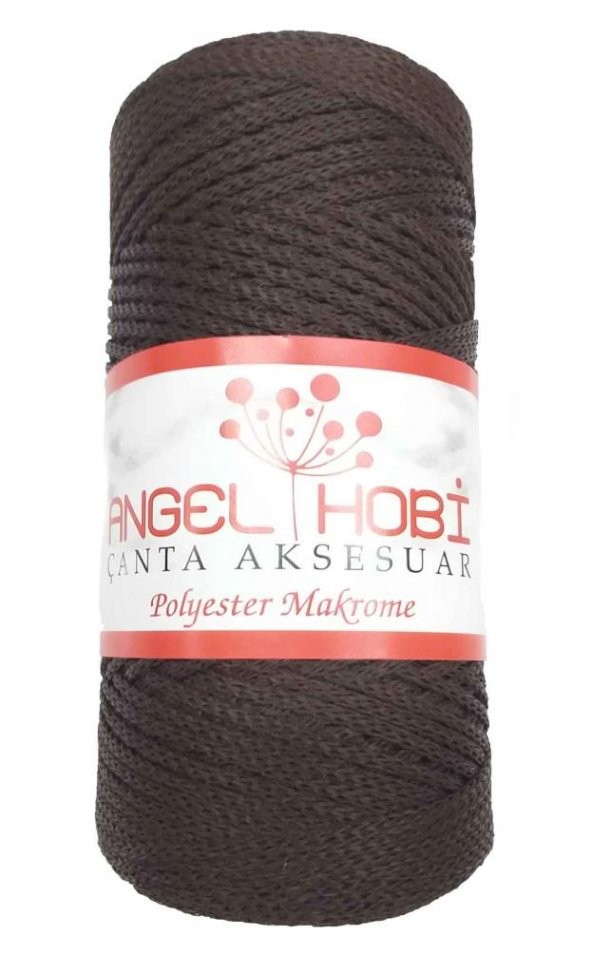Angel Çanta Aksesuar Angel Koyu Kahve Renk Polyester Makrome No:23 ürün görseli 1