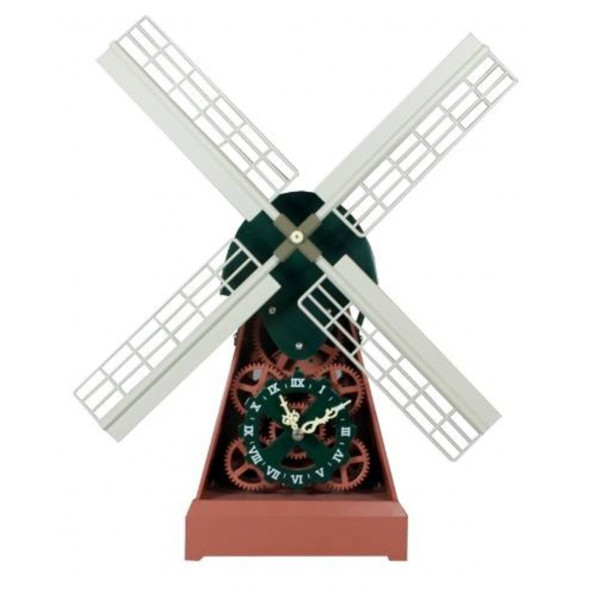 HEDİYELİK › KARIŞIK › Çark Saatler>>MKC Değirmen Masa Saati-40*37*15 CM. ürün görseli 1