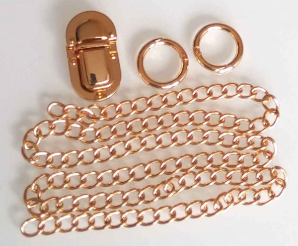Angel Çanta Aksesuar Light Gold Renk Zincir Set ürün görseli 1