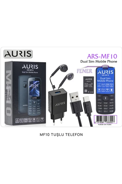 Auris ARS-MF10 Kamerasız Tuşlu Cep Telefonu (Auris Türkiye Garantili) - Resim 3