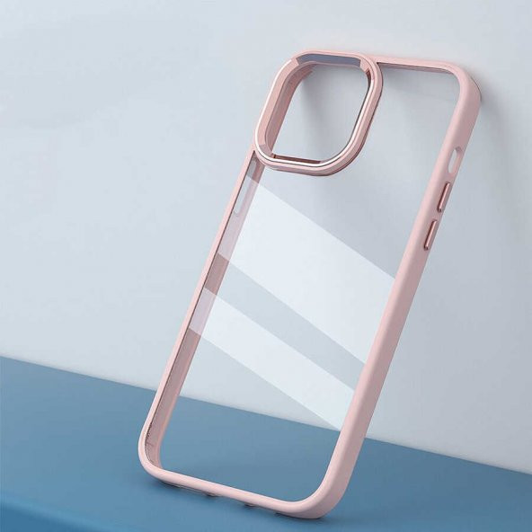 Apple iPhone 14 Pro Max 6.7 Kılıf Krom Kapak - Resim 3